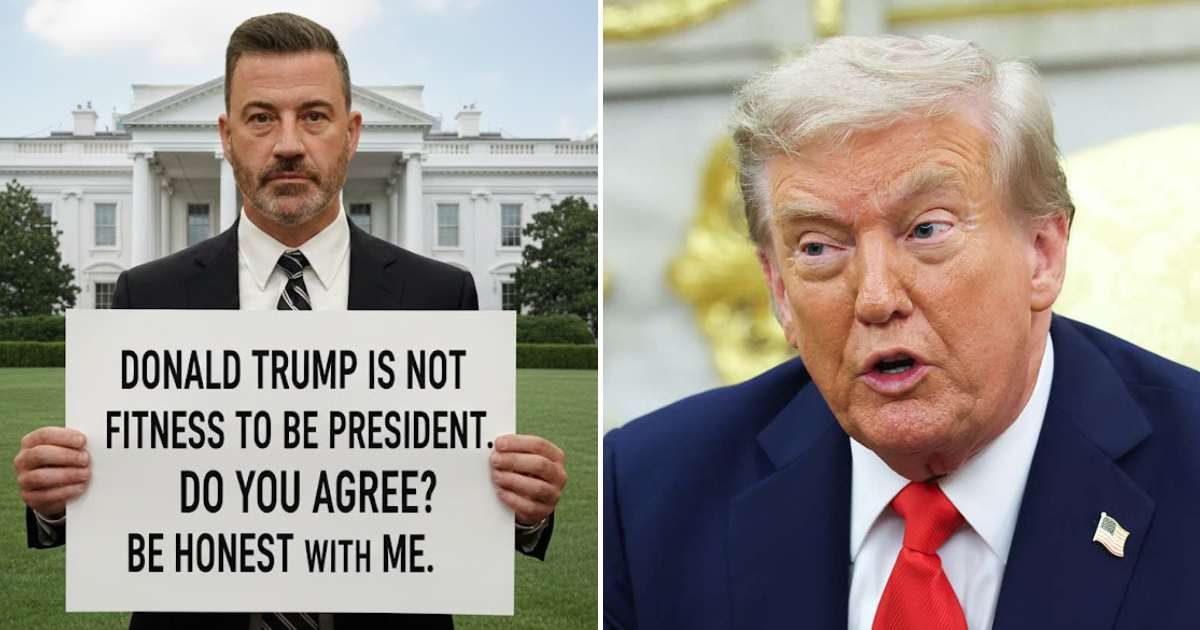 Jimmy Kimmel allegedly mocked Donald Trump’s 'unfitness,' citing dishonesty, Jan 6, and claiming Trump was unfit to run even a lemonade stand (Global Political Insights/Facebook)
