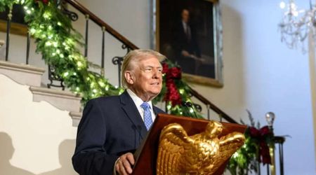 Trump hails White House staff who have been 'with him from beginning' in surprise holiday address