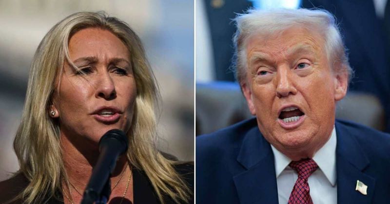 Marjorie Taylor Greene says GOP is 'terrified' to cross Trump after his 'nasty' Truth Social posts