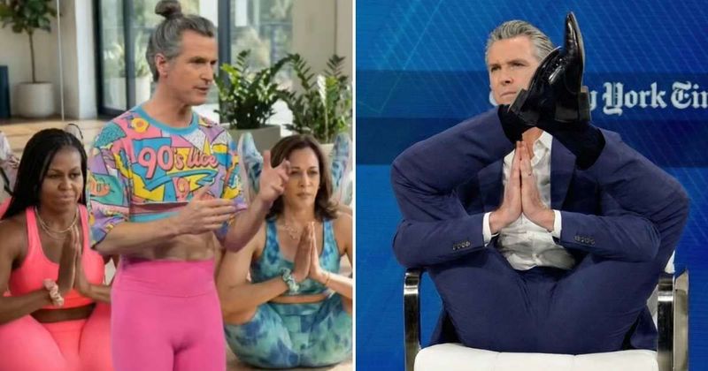 10 memes trolling Gavin Newsom’s gross response to his weird pose coverage