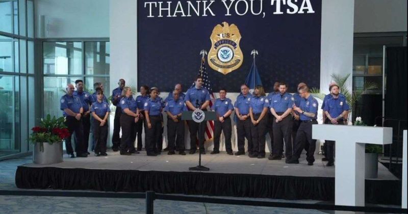 Hot mic catches TSA agents saying they were terrified at Kristi Noem's event