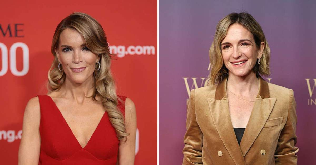 Megyn Kelly criticized Molly McNearney’s Women in Entertainment speech, invoking Donald Trump’s 2015 remark (Getty Images)