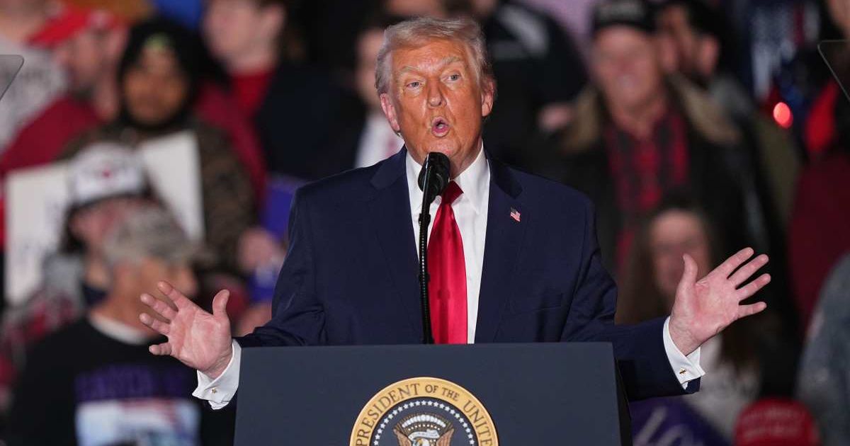 President Donald Trump speaks at the Mount Airy Casino Resort in Mount Pocono, Pa, Tuesday, Dec 9, 2025 (AP Photo/Matt Rourke)