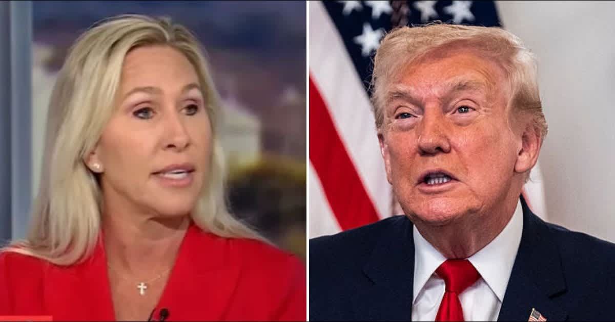 Marjorie Taylor Greene said President Donald Trump ignored her warnings about serious threats made against her and her family (CNN, Getty Images)