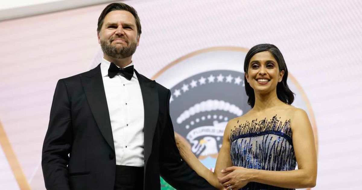 JD Vance addressed a social media rumor this week that a viral picture showed him yelling at his wife, Usha Vance, in a restaurant (Anna Moneymaker/Getty Images)