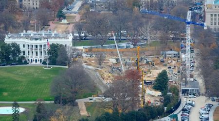New pics show East Wing reduced to rubble next to White House as Trump announces bigger ballroom 