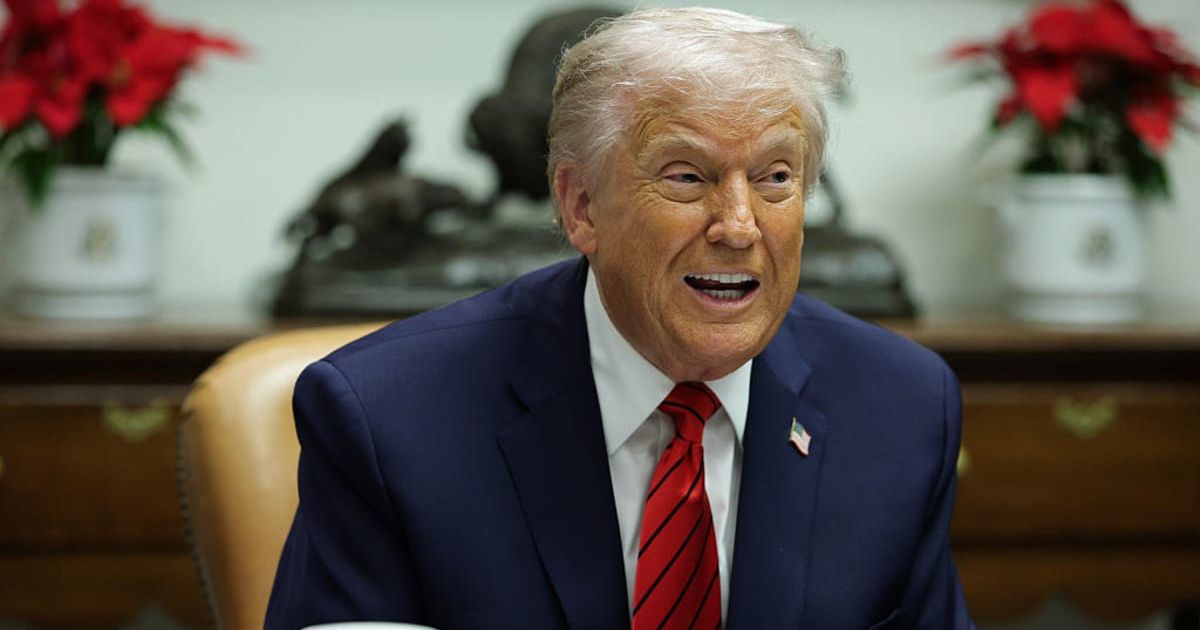 Donald Trump said it is imperative that CNN be sold, arguing its leaders would use new funding to spread 'poison' and 'lies' (Getty Images)