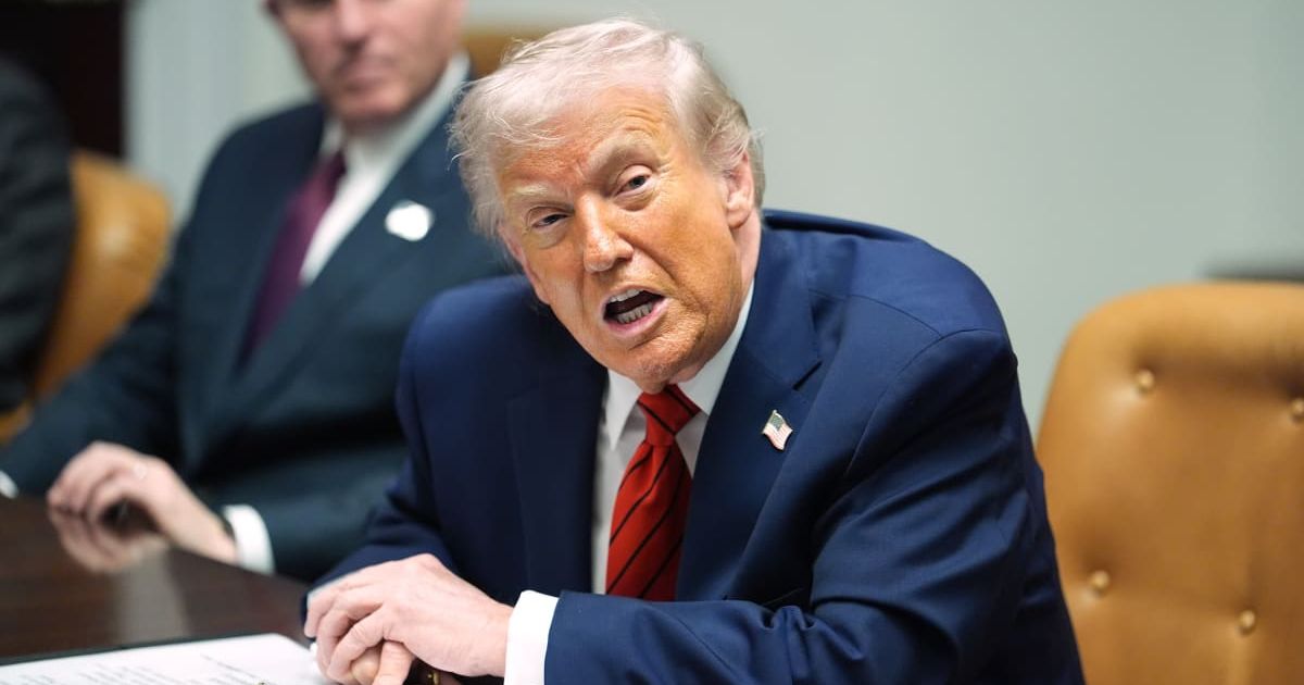 President Donald Trump speaks during a roundtable discussion with business leaders in the Roosevelt Room of the White House, Wednesday, December 10, 2025, in Washington, DC (AP Photo/Evan Vucci)