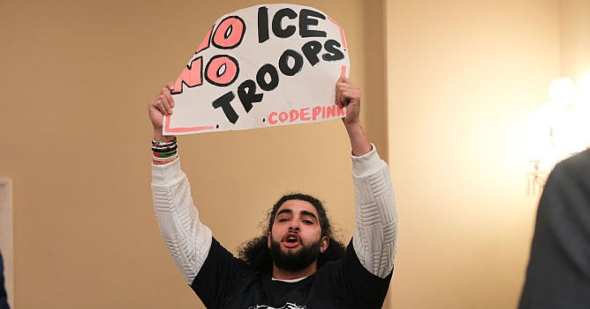 Lawmakers urged Capitol police to arrest protesters after a chaotic Homeland Security hearing at the Cannon House Office Building on Thursday, December 11 (Anna Moneymaker/Getty Images)