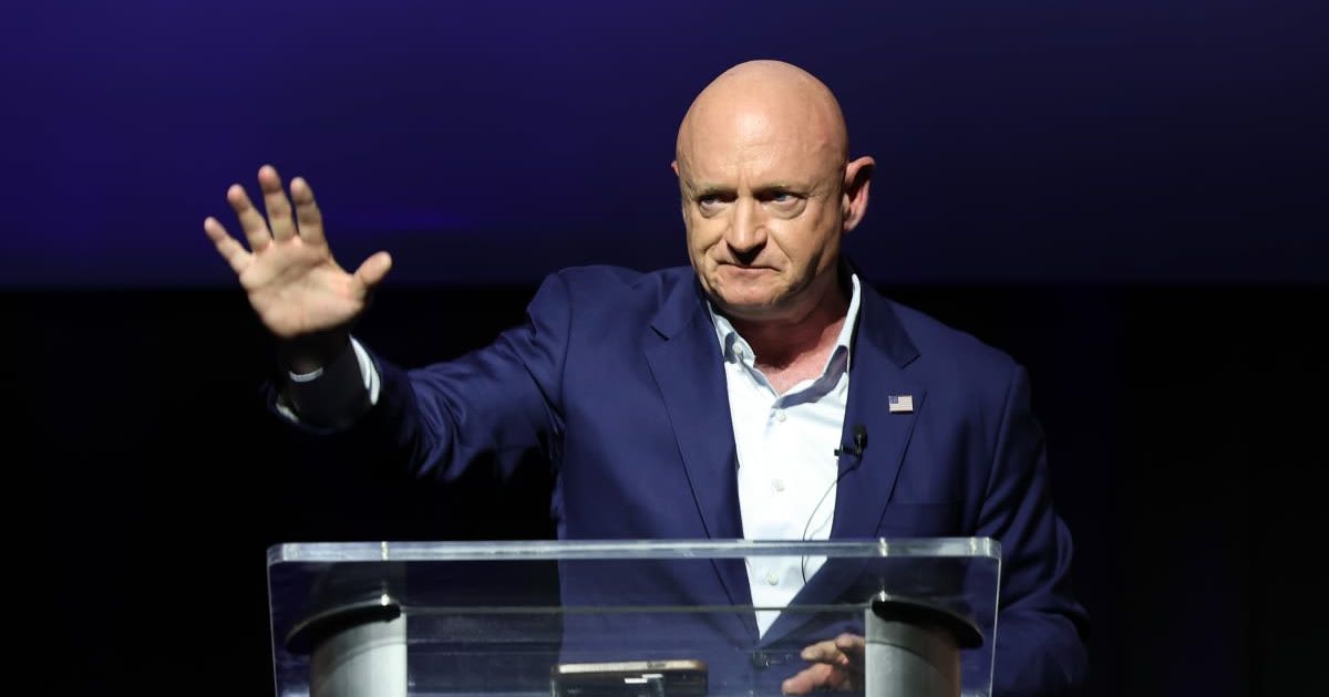Mark Kelly’s criticism came as the White House intensified its affordability message
 (Kevin Dietsch/Getty Images)