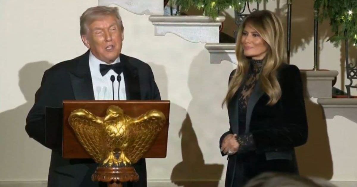 President Donald Trump admitted he had only just heard about Melania’s new initiative (@RapidResponse47/X)