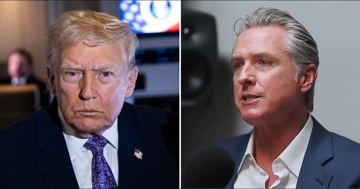 California Governor Gavin Newsom renewed his public feud with President Donald Trump, criticizing him as 'one of the most destructive presidents' in his lifetime (Getty Images, @gavinnewsom/X)
