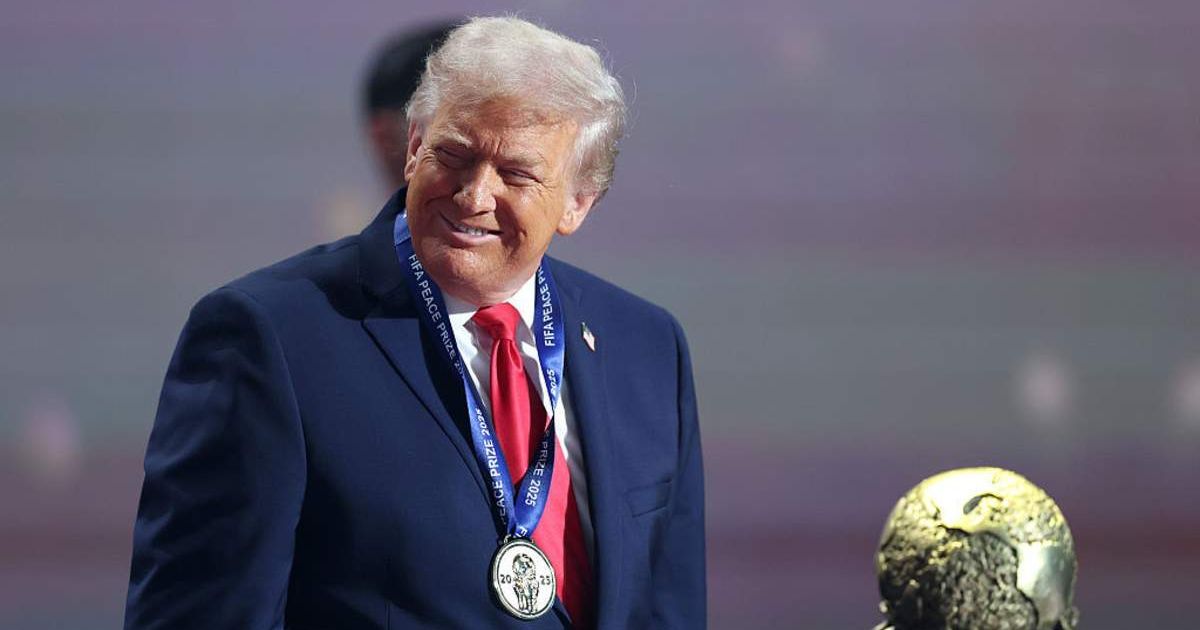 Viral social media posts claimed FIFA revoked Donald Trump’s Peace Prize (Dan Mullan/Getty Images)