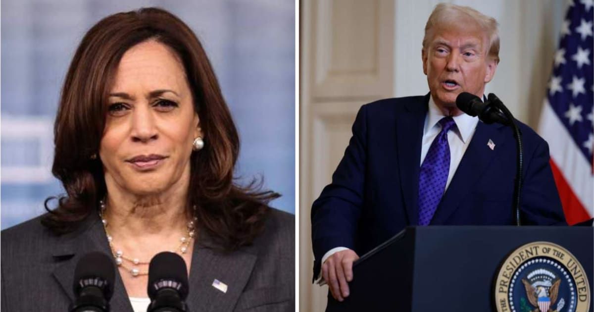 Kamala Harris also rejected Donald Trump’s assertion that the economy under him deserves an 'A-plus plus plus plus plus' (Getty Images)