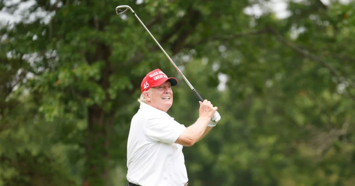 Donald Trump signaled interest in a DC golf redevelopment project, telling the Wall Street Journal that the courses would be redone 'beautifully' (Cliff Hawkins/Getty Images)