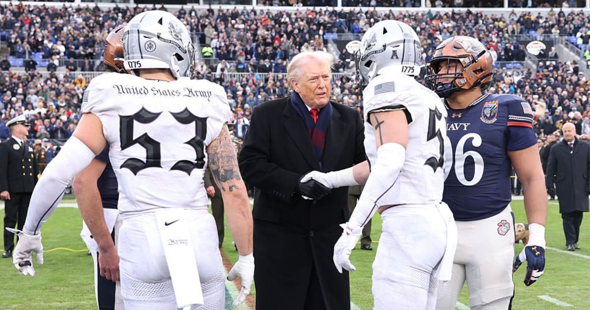President Donald Trump attended the 126th Army-Navy game as its return to Baltimore after nine years highlighted tradition and military pride (Getty Images)