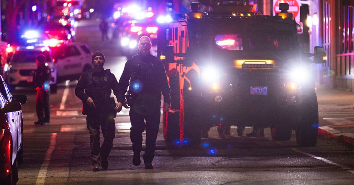 A mother shared texts from her son Jaden Anselmo hiding during a Brown University shooting that killed two, injured eight, with the suspect at large (Libby O'Neill/Getty Images)