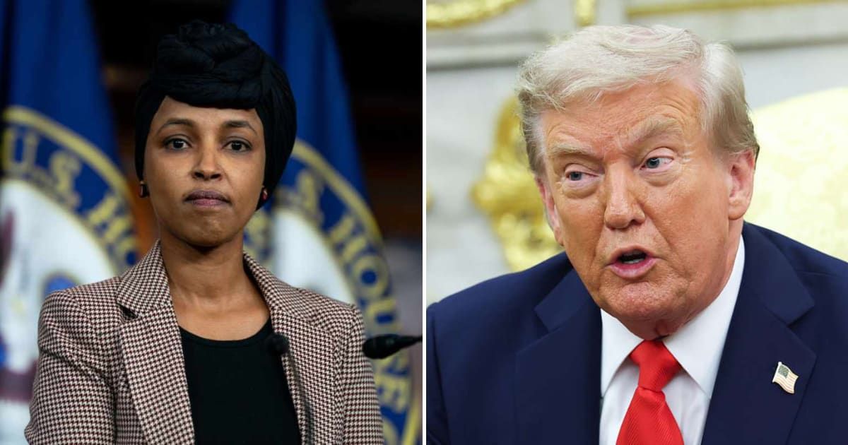 Rep Ilhan Omar pushed back after President Donald Trump renewed his attacks on her and the Somali community (Getty Images)