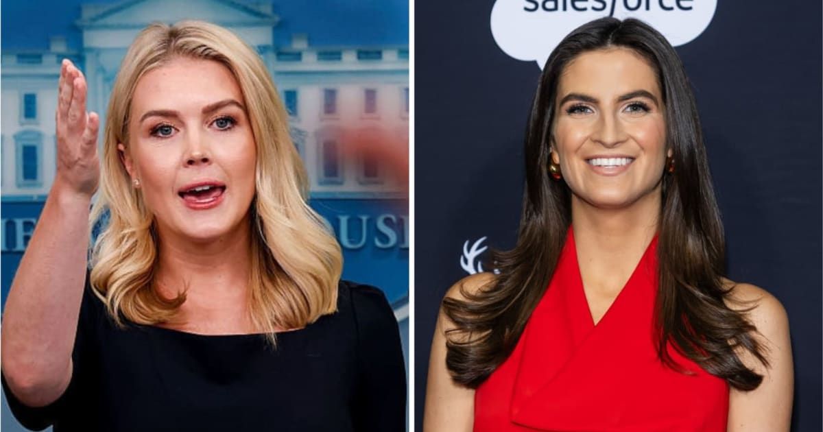 Karoline Leavitt defended President Donald Trump’s messaging regarding the economy as she clashed with CNN's Kaitlan Collins during a press briefing on Thursday, December 11 (Getty Images)