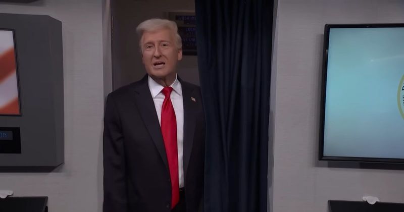 'SNL' cold open shows Trump on Air Force One facing questions on Netflix and Epstein