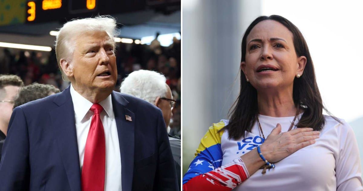 Maria Corina Machado expressed support for Donald Trump's strategy against Nicolas Maduro’s regime during an interview on CBS News' 'Face the Nation' (Getty Images)