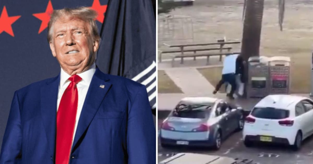 Donald Trump praised the bravery of Ahmed Al Ahmed, who confronted one of the gunmen during the horrific Bondi Beach attack on Sunday, December 14 (Getty Images, @ChrisCuomo/X)