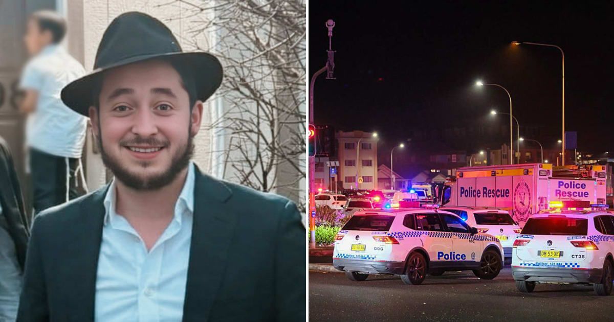 Leibel Lazaroff, an American who studied in New York City, was critically injured in the Bondi Beach Hanukkah attack that killed at least 15 (@NoaMagid/X, Getty Images)