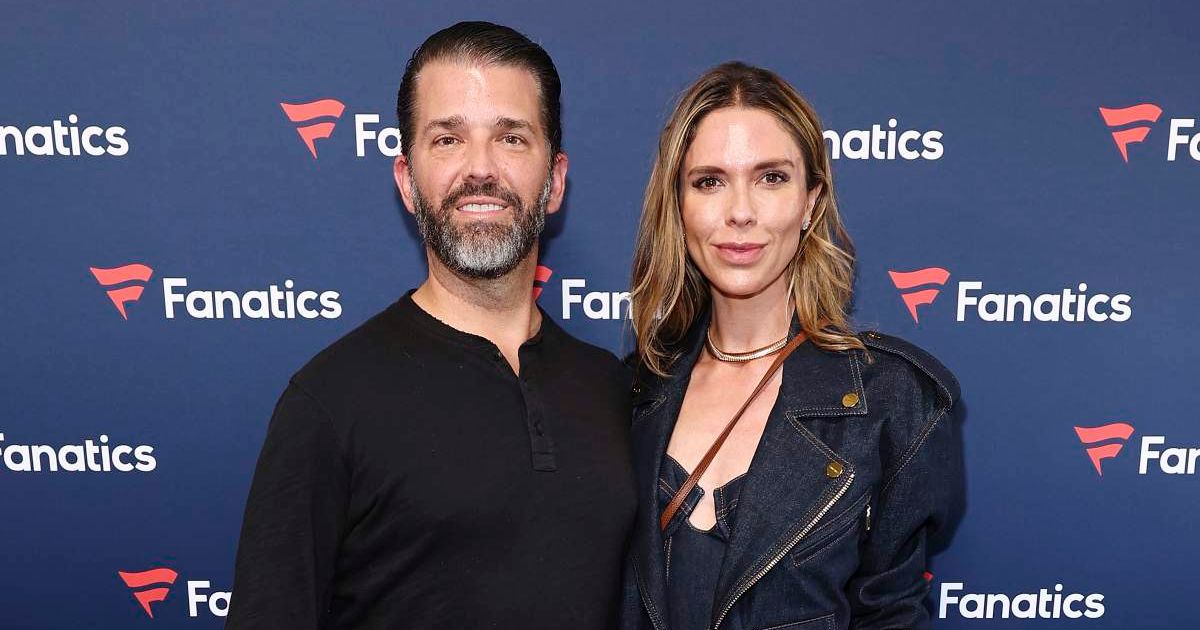 Donald Trump announced Donald Trump Jr and Bettina Anderson's engagement during the White House Christmas party (Getty Images)