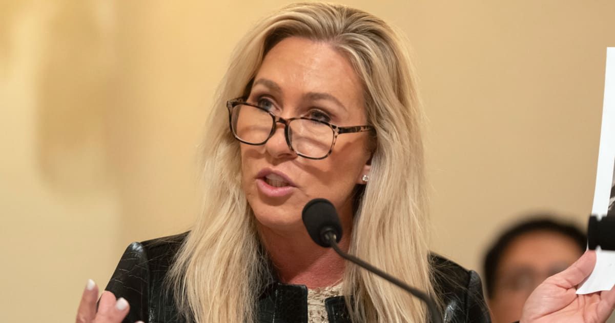 The House passed Rep Marjorie Taylor Greene’s 'Protect Children’s Innocence Act' in a narrow 216-211 vote (AP Photo/Mark Schiefelbein)