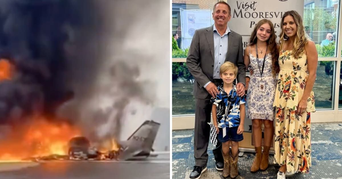 New footage captures the final moments before a plane crash claimed the lives of NASCAR great Greg Biffle, his wife, and five others (X @nicksortor and AP Photo)