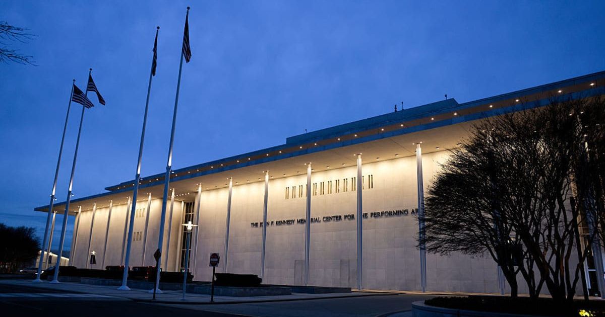 White House Press Secretary Karoline Leavitt announced that the Board of the Kennedy Center will rename the building to the 'Trump-Kennedy Center' (Heather Diehl/Getty Images)