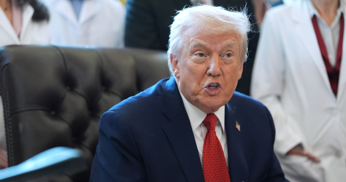 President Donald Trump enshrined the US goal to put humans back on the moon by 2028 (AP Photo/Evan Vucci)