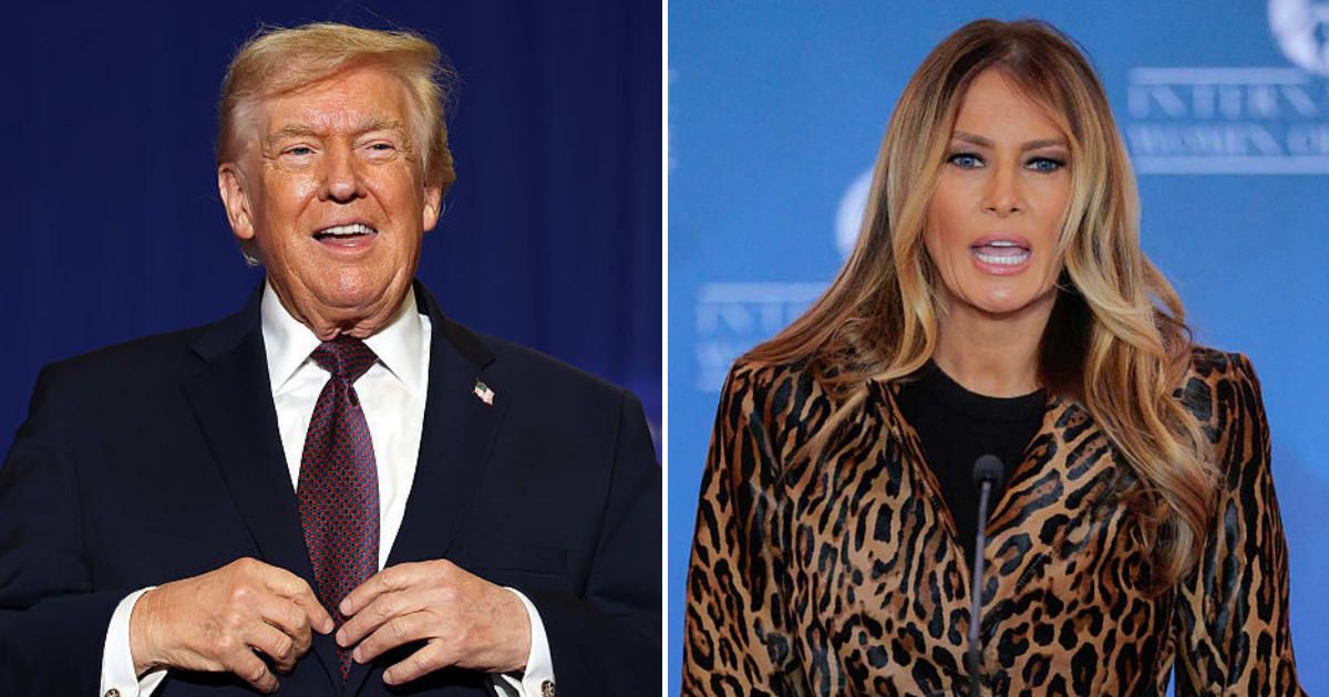Donald Trump referenced Melania Trump while speaking about the FBI search of Mar-a-Lago (Getty Images)