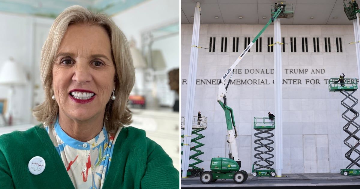 Kerry Kennedy spoke out after Donald Trump’s name was added to the Kennedy Center signage in Washington (@KerryKennedyRFK/X, AP Photo)