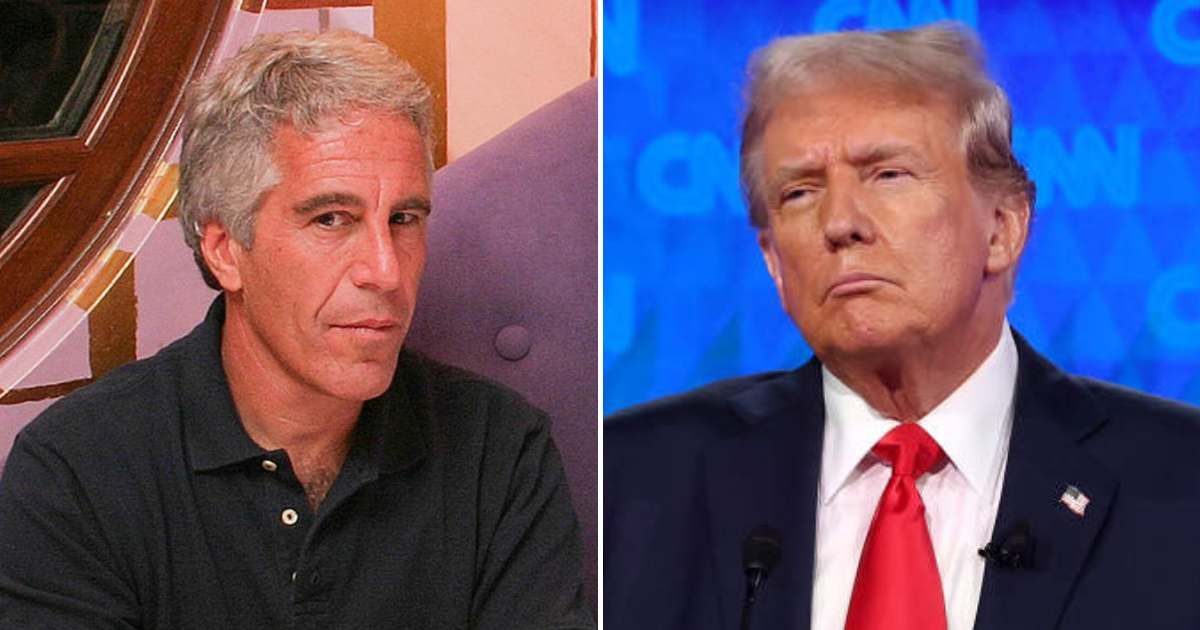 Public attention focused on the removal of Jeffrey Epstein files that included images featuring Donald Trump (Getty Images)