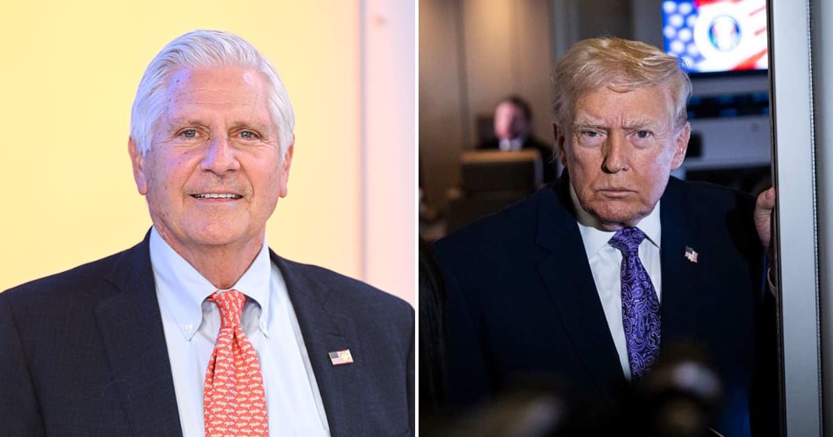 Donald Trump endorsed Bruce Blakeman for New York governor after Elise Stefanik exited, urging Republicans to unite to challenge Kathy Hochul (Getty Images)