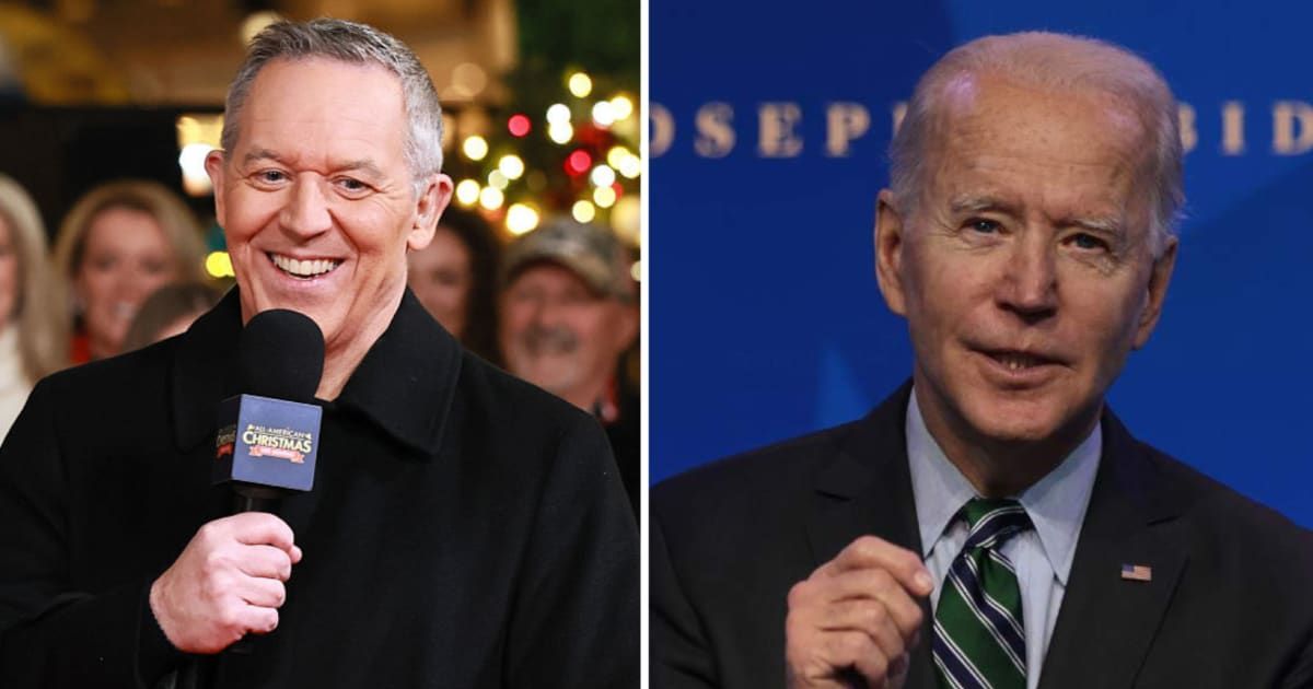 Greg Gutfeld said media defended Joe Biden instead of reporting objectively on his behavior, claiming the shielding damaged trust in journalism (Getty Images)