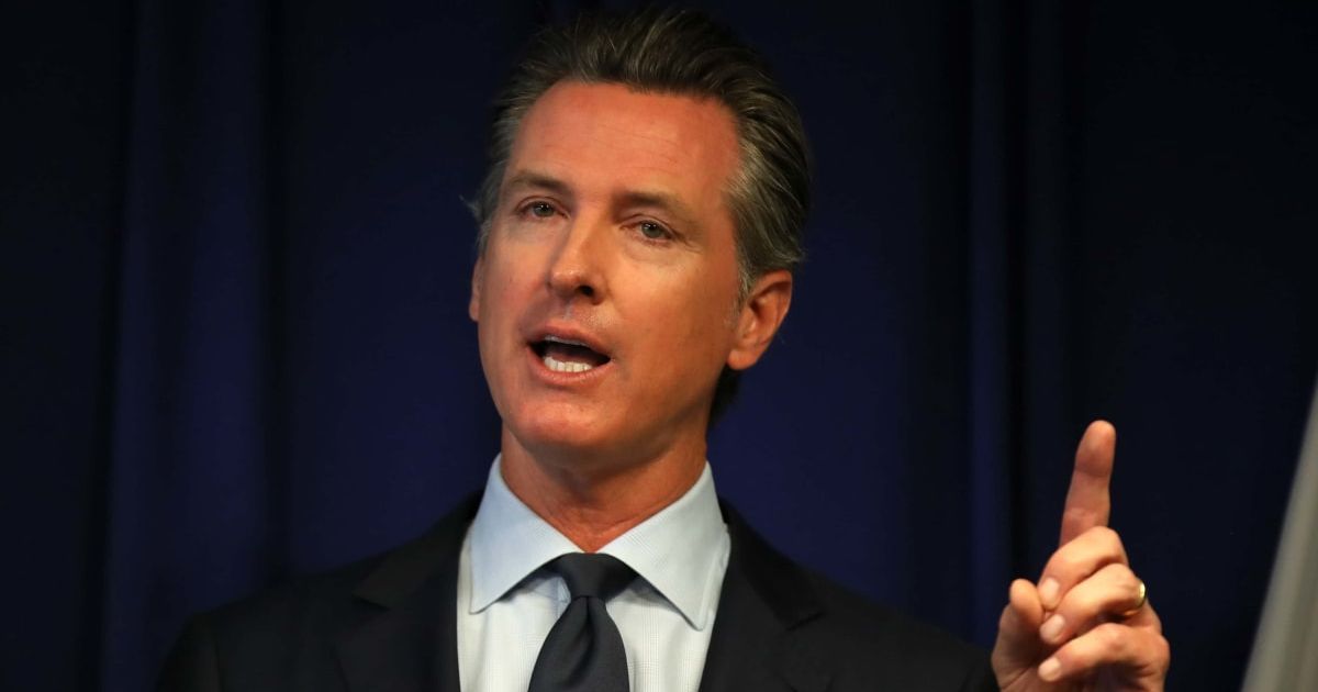 California Governor Gavin Newsom raised concerns about missing documents from the Department of Justice’s recent release of Jeffrey Epstein-related files (Getty Images)