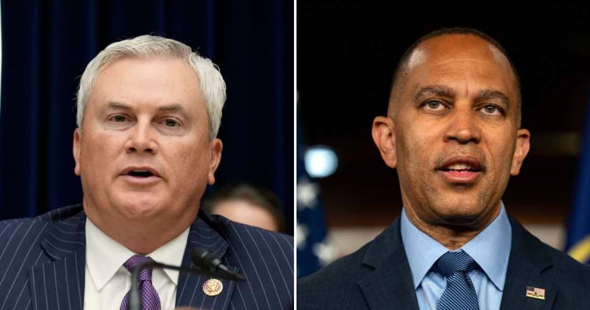 James Comer and Hakeem Jeffries clashed publicly as a House investigation into Minnesota welfare fraud continued (Getty Images)