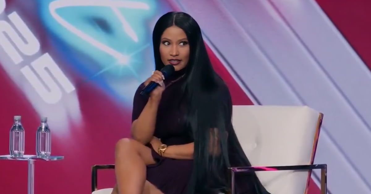 Nicki Minaj appeared onstage with Erika Kirk during Turning Point USA’s AmericaFest in Phoenix (@TurningPointUSA/X)