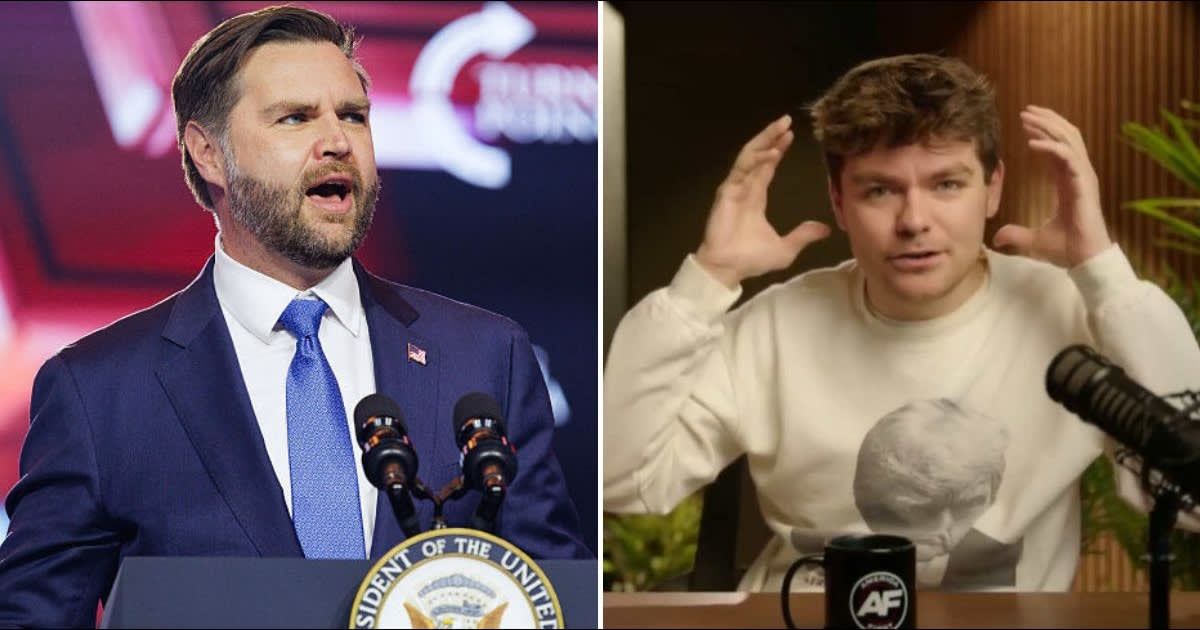 JD Vance fired back at critics targeting his wife, Usha Vance (Getty Images,  Rumble/Nick Fuentes)