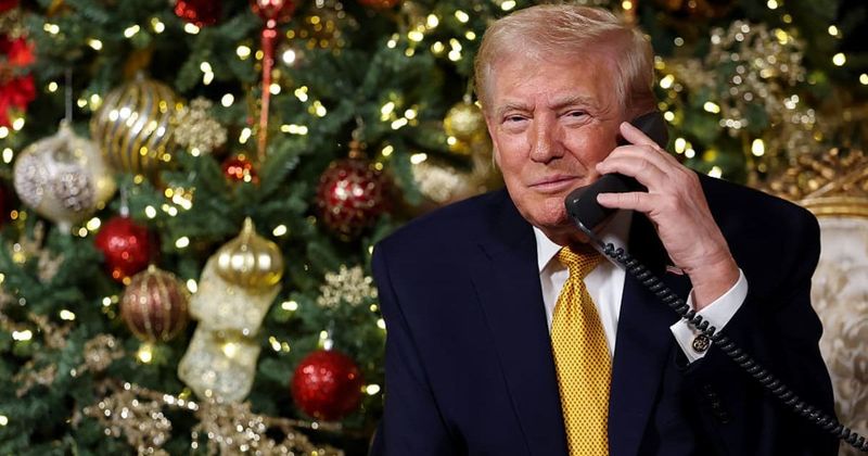Trump pitches ‘clean, beautiful coal’ during playful banter with kids on Santa hotline calls