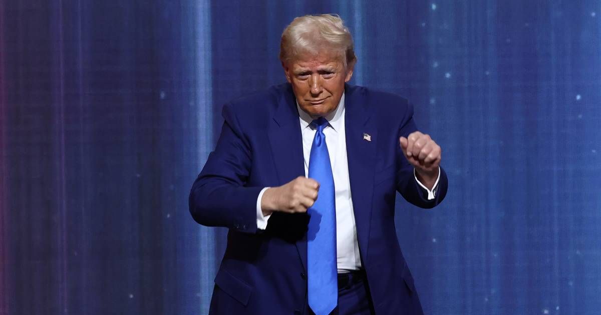 Donald Trump delivered his Christmas message while highlighting economic growth and national security during the holiday season (Michael M Santiago/Getty Images)