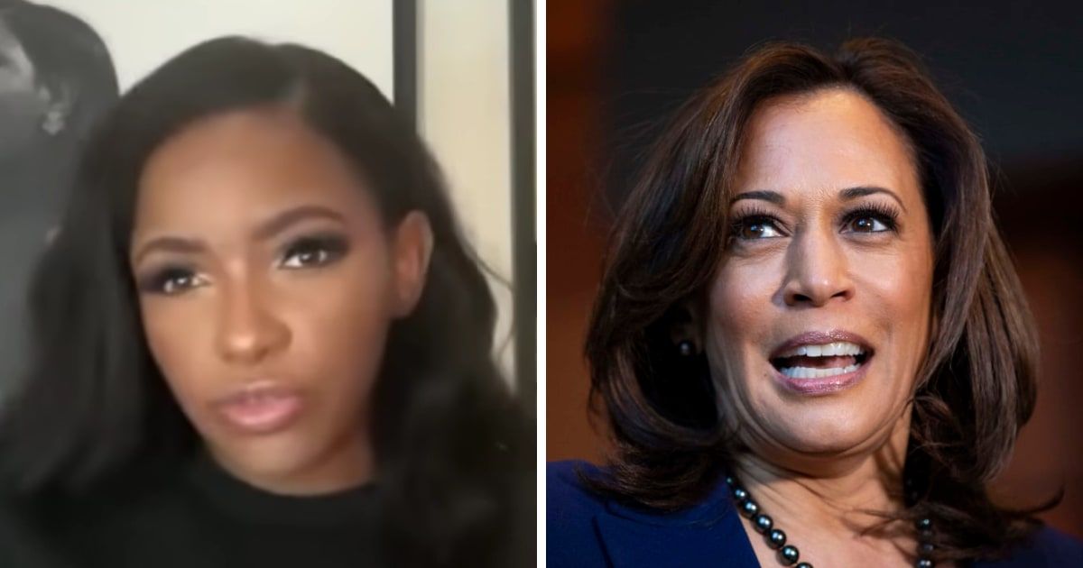 Jasmine Crockett described her close relationship with Kamala Harris as her mentor and a friend (Screengrab/Native Land Pod/YouTube, Getty Images)