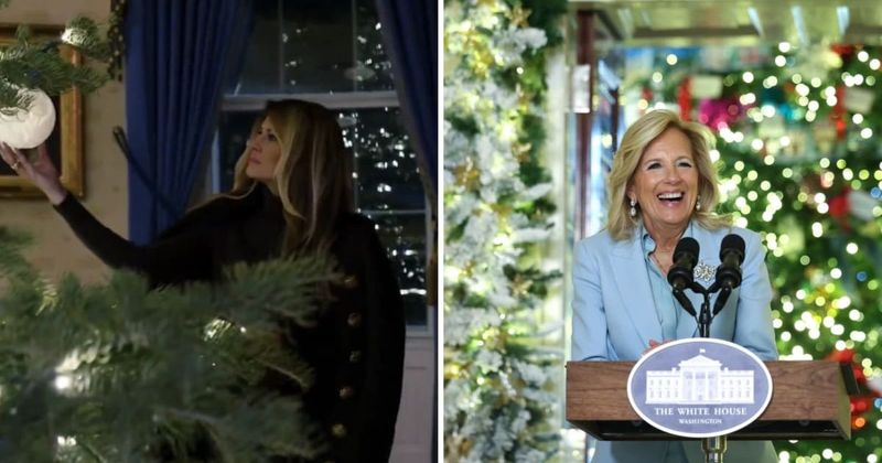 Melania Trump's White House Christmas style wins over Jill Biden and Michelle Obama, poll shows