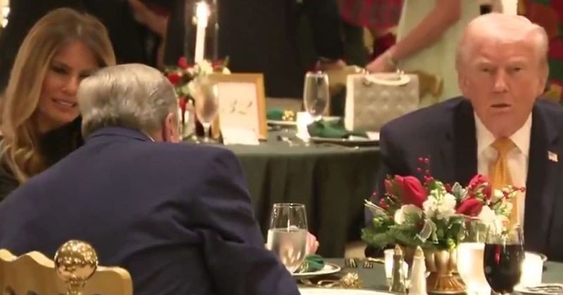 Trump enjoys Christmas Eve dinner at Mar-a-Lago with Melania Trump and her father Viktor Knavs