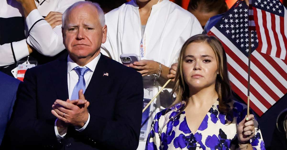 Hope Walz emerged as a progressive voice after her father, Minnesota Governor Tim Walz, joined Kamala Harris’s 2024 ticket (Getty Images)
