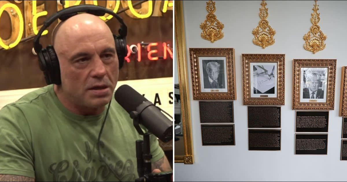 Joe Rogan reacted to Joe Biden’s nicknames during a podcast discussion filmed for 'The Joe Rogan Experience' (@thejoeroganexperience/YouTube, Getty Images)