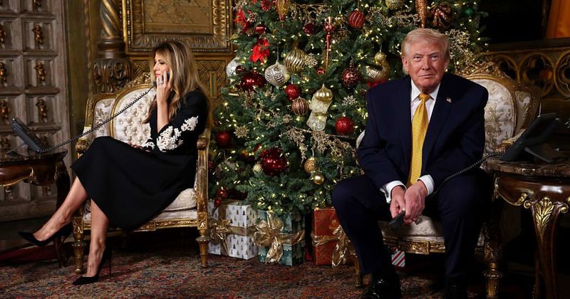 Trump says Melania ‘was not happy’ about rearranging Christmas decor, hails her festive makeover