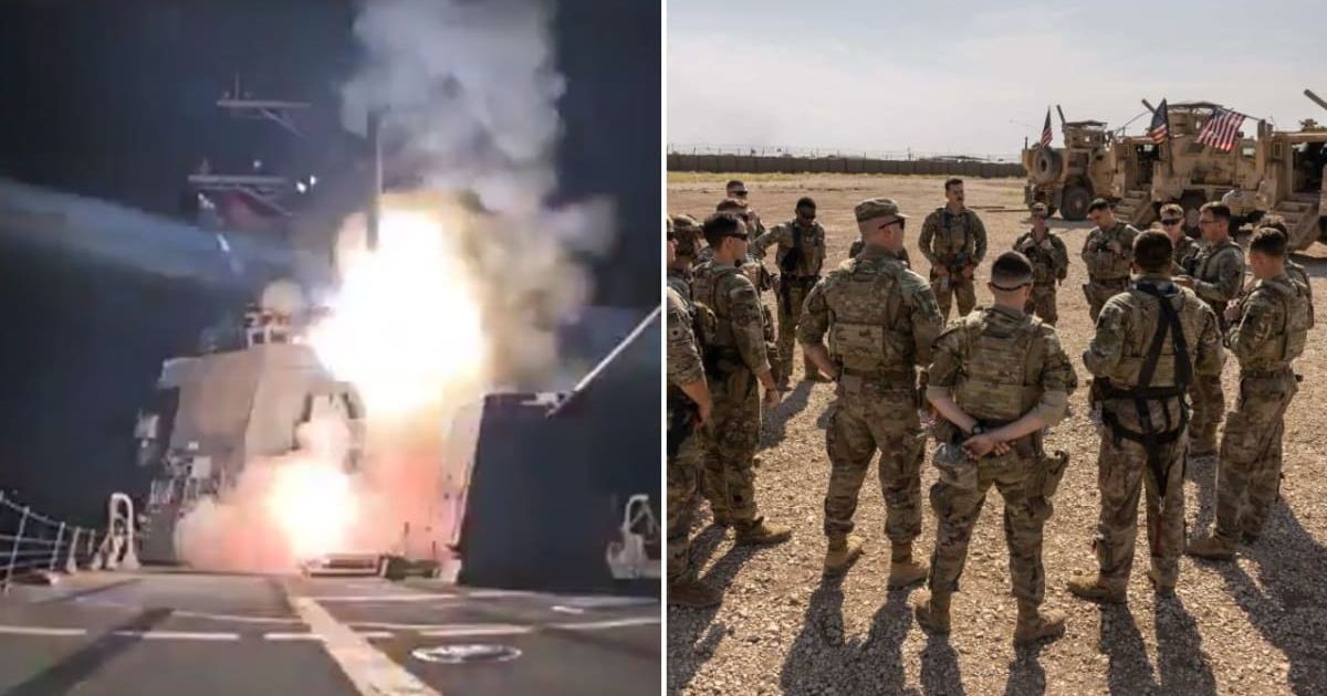 The Department of War released a video showing Trump-directed airstrikes in Nigeria (@DeptofWar/X, John Moore/Getty Images)